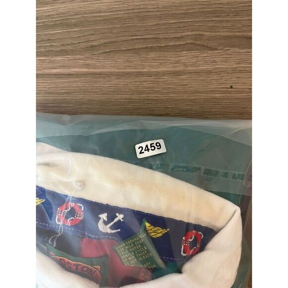 Vtg Boston Traders Heavyweight Colorblock Rugby Polo Men's XL Preppy Cotton - Picture 11 of 11